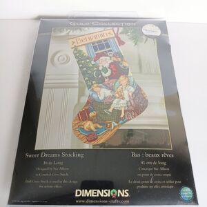 Dimensions Gold Collection Sweet Dreams Stocking Kit 8740 DIY New